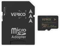 Verico Microsdxc Speicherkarte 64gb, Class 10, Uhs-i, Mit Adapter