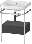 Duravit Happy D.2 Plus C-shaped Set Mit Metallkonsole Und
