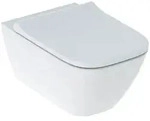 Keramag - Geberit Smyle Square Set Wand-wc Tiefsp&uuml;ler, Geschlossene Form,