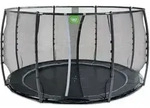 Exit Toys - Exit Dynamic Ebenerdiges Trampolin &Oslash;366cm Mit Sicherheitsnetz - Schwarz