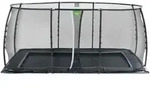 Exit Dynamic Ebenerdiges Trampolin 275x458cm Mit Sicherheitsnetz - Schwarz