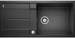 Metra Xl 6 - Silgranitsp&uuml;le, 100x50 Cm, Mit Ablaufsystembedienung, Schwarz 525931 -