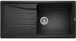 Sona Xl 6 - Silgranitsp&uuml;le, 100x50 Cm, Schwarz 525977 - Blanco