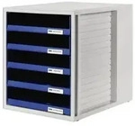 Han - Schubladenbox Schrank-set 5 Schubladen Din A4 Polystyrol Geh&auml;usefarbe:
