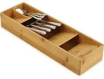 DrawerstoreTM Bamboo, Joseph Joseph, Kompakter Besteckorganisator, Effiziente