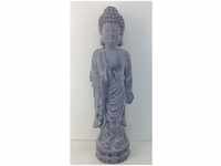 Dekofigur Buddha 51,5 cm grau Gartenfiguren - Trendline