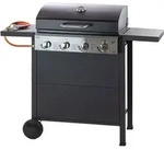 Dema - Gasgrill Texas, 4 Flammen X Grill Brenner, 3 Grillroste 59x35, Mit Ablagen