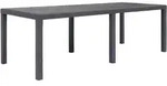 Gartentisch Braun 220x90x72 Cm Kunststoff Rattan-optik - Vidaxl