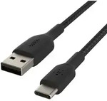 Belkin Usb-c-zu-usb-a-kabel Schwarz 1 Meter Geflochten