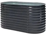 Westmann - Metall Hochbeet 'grow Faster', Anthrazit, 160 X 80 X 82 Cm (l X B X H)