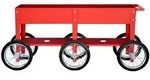 Herstera - Garden Metall Hochbeet Wheels Rot 186x50x80 Cm