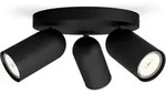 Deckenleuchte Mit Drei Spots Philips Pongee Schwarz