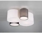 Deckenleuchte Hotel 4-flammig, Stoff Lampenschirme Mehrfarbig, Breite 50cm
