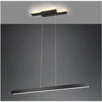 Trio Lighting - Led Balkenpendelleuchte Belfast Lang 3 Stufen Dimmbar Schwarz, Breite