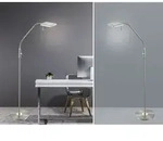Led Stehleuchte Bergamo Silber Flexibel Sensordimmer - H&ouml;he 135cm