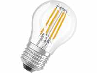 Filament led Lampe mit E27 Sockel, Tropfenform, Warmweiss (2700K), 6W, Ersatz für
