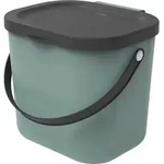 Rotho - M&uuml;lltrennungssystem Albula 6 L Mistletoe Green Recyclingbeh&auml;lter M&uuml;ll- &