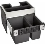 Select - Einbaum&uuml;lleimer, Geteilt, Volum 49 L 526208 - Blanco