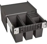 Select - Einbaum&uuml;lleimer, Geteilt, Volum 42 L 526206 - Blanco