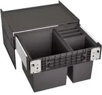 Select - Einbaum&uuml;lleimer, Geteilt, Volum 46 L 526205 - Blanco