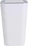 Schwingdeckeleimer Candy White 2er Set, Je 6 Liter, Wei&szlig;, Polystyrol Wei&szlig;,