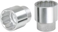 1' 12-kant-stecknuss, Kurz, 63 Mm