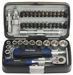 394072 Mini Steckschl&uuml;ssel Und Bit-box 1/4' Kompaktes Set Steckschl&uuml;ssel -...