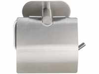 Wenko - Turbo-Loc® Edelstahl Toilettenpapierhalter mit Deckel Orea Matt,