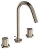 Ideal Standard - Joy - Waschtischarmatur, 3-loch Montage, Mit Ablauf, Silver Storm