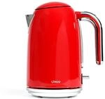 Retro Kettle - Livoo - Dod180r - 2200 W - 1.7 L - 360&deg; Swivel Base - Red