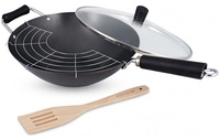 Tefal Ken Hom Excellence Wok Schwarz 31 Cm Antihaft