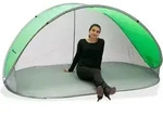 Strandmuschel Pop Up Strandzelt Sonnenschutz Windschutz Gr&uuml;n/grau Wurfzelt