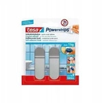 Tesa - Powerstrips Haken Small Rechteckig, Edelstahl Haushaltsklebeband & Klebehaken