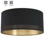 Deckenleuchte &Oslash; 47,5 Cm Eglo Schwarz Und Gold 1xe27/40w/220-240v - Schw&auml;rze