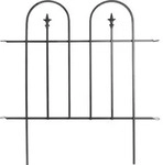 Trendline Zaunelement 86 X 92 Cm Gartenzaun Schmuckzaun Grau Eisenzaun