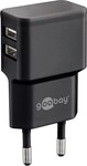 Goobay Usb-lader 44951, 2-fach, 2,4 A, 12 W, Schwarz