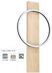 Eglo - Led Wandleuchte Boyal Schwarz, Braun 30x56x7,5cm (lxhxa) Wandlampe