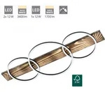 Eglo Led Deckenleuchte Boyal Schwarz-braun-rustikal 101 X 40 Cm Warmwei&szlig;