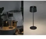 Wiederaufladbare Led Outdoor Tischleuchte Positano Dimmbar In Schwarz, H&ouml;he 35cm