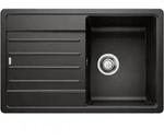 Legra 45 - Silgranitsp&uuml;le, 78x50 Cm, Schwarz 526083 - Blanco