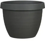 Scheurich - Pflanzgef&auml;&szlig; Country Star &Oslash; 35 X 26,2 Cm Metallic Grey Blument&ouml;pfe &