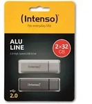Intenso Alu Line Usb 2.0 (32gb) 2er Pack, Anthrazit/silber