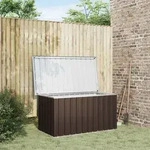Gartenbox Braun 129 X 67 X 65 Cm - Vidaxl