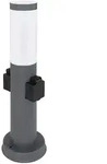 Au&szlig;en Steh Lampe Garten Beleuchtung Steckdosen Edelstahl Sockel Strahler Stand