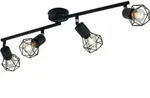 4er Spot Xara L Schwarz 60 X 8 Cm E14, Max.40 W Strahler - Globo