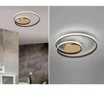 Reality Leuchten - Led Deckenleuchte Zibal Rostfarbig Mit 3 Stufen Dimmer Spirale, &Oslash;