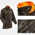 Stamos - Schwei&szlig; Jacke 'l' Schwei&szlig;erjacke Echtes Rindsleder Gr L Leder Schwei&szlig;en