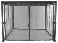 Moskitonetze zu Pavillon Florenz 3x3 m, grau, 4er Set Bezug aus Polyester, 32 g/m²