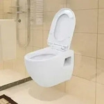 Wand-wc Keramik Wei&szlig; Vidaxl
