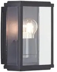 Lampe Gaia Au&szlig;enwandleuchte Schwarz 1x A60, E27, 60w, Geeignet F&uuml;r Normallampen